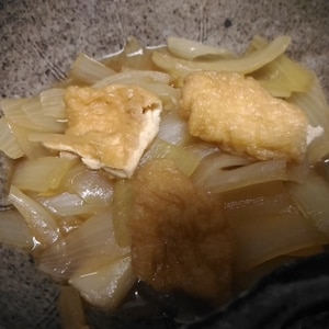 玉ねぎと油揚げの甘辛煮